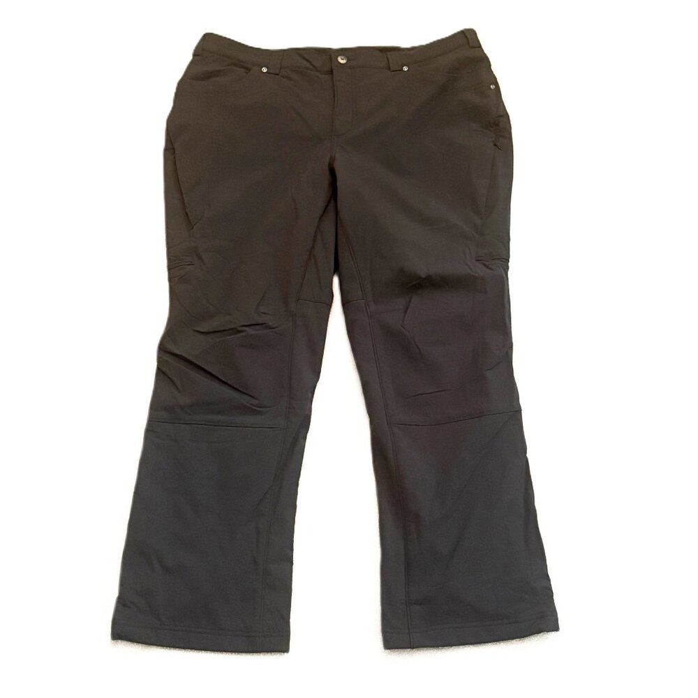 Duluth Trading Womens Utility Fleece Lined Cargo Work Pants Gray 18W X 29
